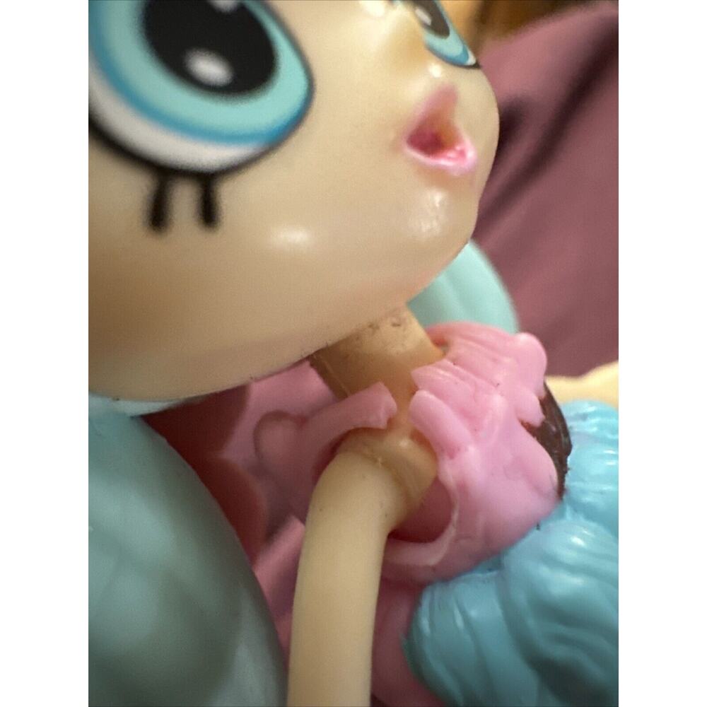 Shopkins Shoppies Mini Doll Lot Blue Mint Green Hair Dessert Theme Figure Kawaii - Picture 7 of 7